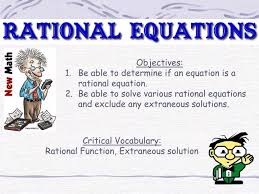 An Equation Is A Rational Equation