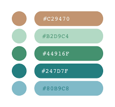 Blue Green And Earthy Tones Color