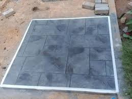 Stamped Concrete Thickness 70mm For