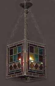 Stained Glass Hall Lantern