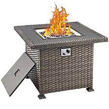 Erommy 32 Inch Propane Fire Pit Table