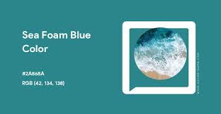 Sea Foam Blue Color Hex Code Is 2a868a