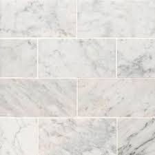 Carrara White 3 X 6 Honed Subway Tile