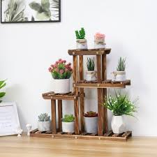 Solid Wood Pot Stand For Indoor And
