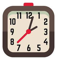 Device With Square Clock Face Flat Icon