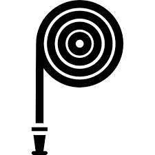 Yard Hosepipe In Spiral Icon