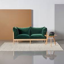 Seater Sofa Solid Oak Fabric
