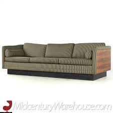Mid Century Rosewood Case Sofa