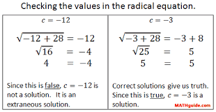 Solving Radical Equations