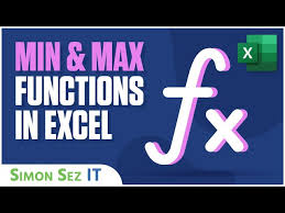Min And Max Functions In Excel