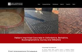 Pattern Imprinted Concrete Driveway