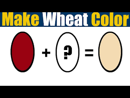 Color Mixing To Make Wheat