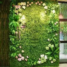 Plastic Flower Artificial Green Wall