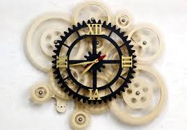 Steampunk Wall Clock With Self Rotating