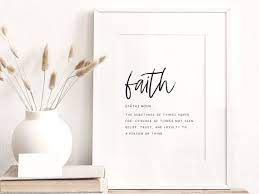 Faith Definition Printable Art Hebrews