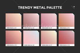 Rose Gold Gradient Template Vector