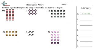 Arrays To Equations Worksheet