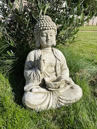Large Lotus Tealight Buddha Statue