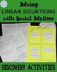 Solving Linear Equations With Special