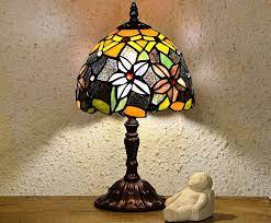 Hand Painted Glass Table Lamp