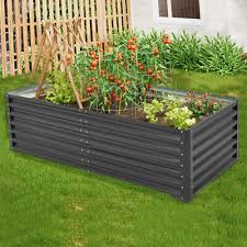 Large 6ft Length Metal Steel Raised