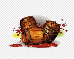 Red Wine Barrel Oak Ilration Wine