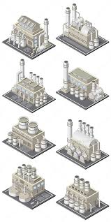 Set Of Industrial Buildings Minecraft