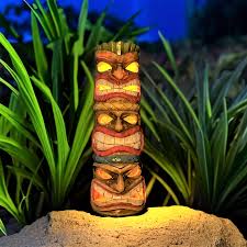 Solar Light Outdoor Tiki Hawaiian