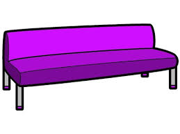 Chaise Longue Icon With Purple Motif