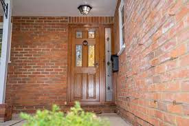 Oak Front Door And Frame With Leaded