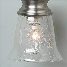 Clear Seeded Bath Pendant Glass Shade