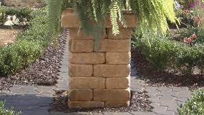 Garden Column Or Pillar From Patio Block