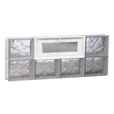 Vented Glass Block Window 3212vdc