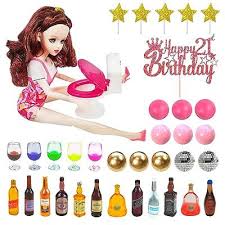 Mini Wine Bottles Cake Toppers With 12