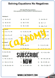 Equations Worksheets Practice