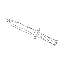 Premium Vector Military Knife Icon