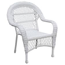 Outdoor Wicker Chair White