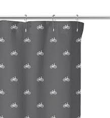Bike Icon Pattern Shower Curtain