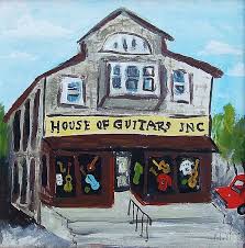 House Of Guitars Art Print Rochester
