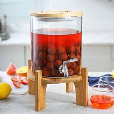 5 L Glass Drinks Dispenser Jar With Tap