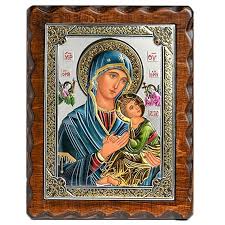 Our Lady Of Perpetual Help Silver Icon