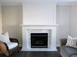White And Marble Fireplace The