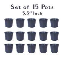 Black Nursery Plastic Pots Size 5 5 Inch