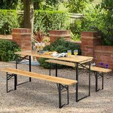 B Q Wooden Garden Tables Up To 70