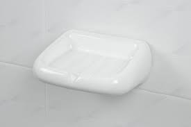 Modern Wall Mounted Ceramic Soap Dish White