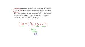 Distributive Property