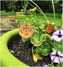 Wooden Garden Markers Plant Signs Plant