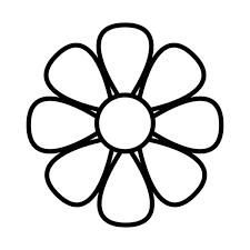 Black Flower Icon Stock Vector By