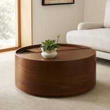 Volume Round Storage Drum Coffee Table