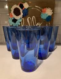 Cobalt Blue Drinking Glasses By Libbey